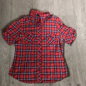 Orange Plaid shirt